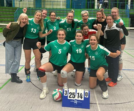 Damen 1 - nach Sieg gegen TuSEM Essen ©2024 SV Bayer